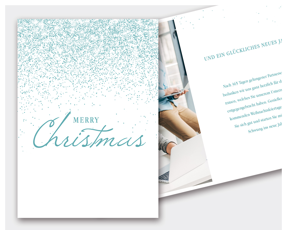 Weihnachtskarte Sparkle