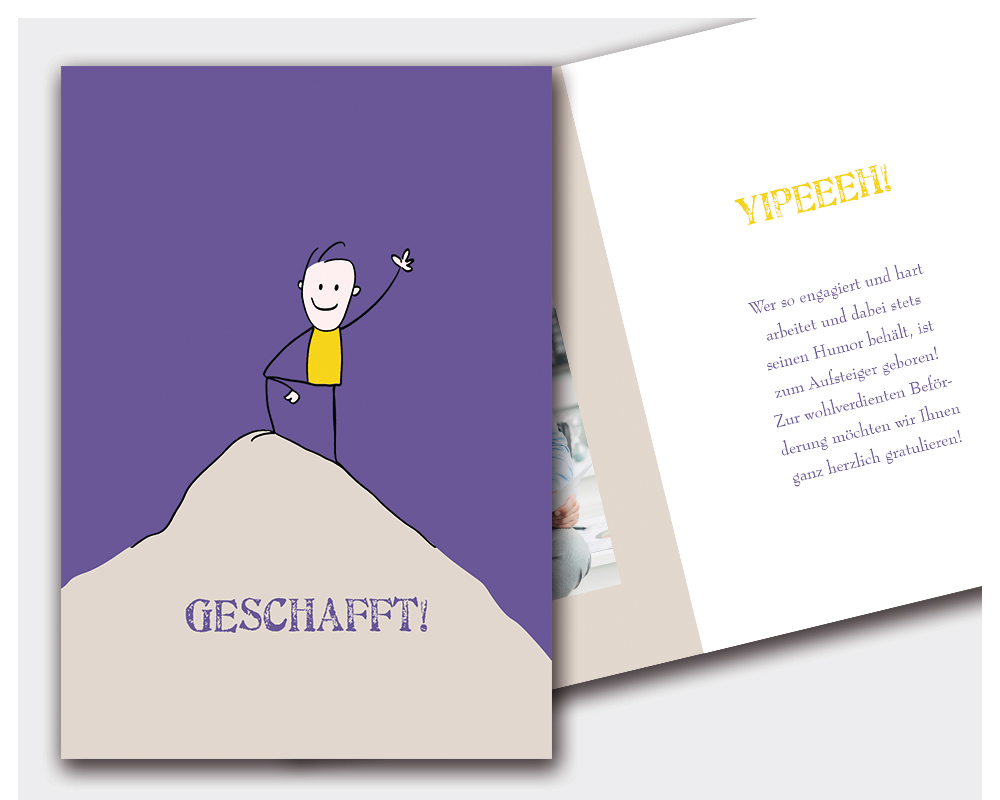 Glückwunschkarte Berg