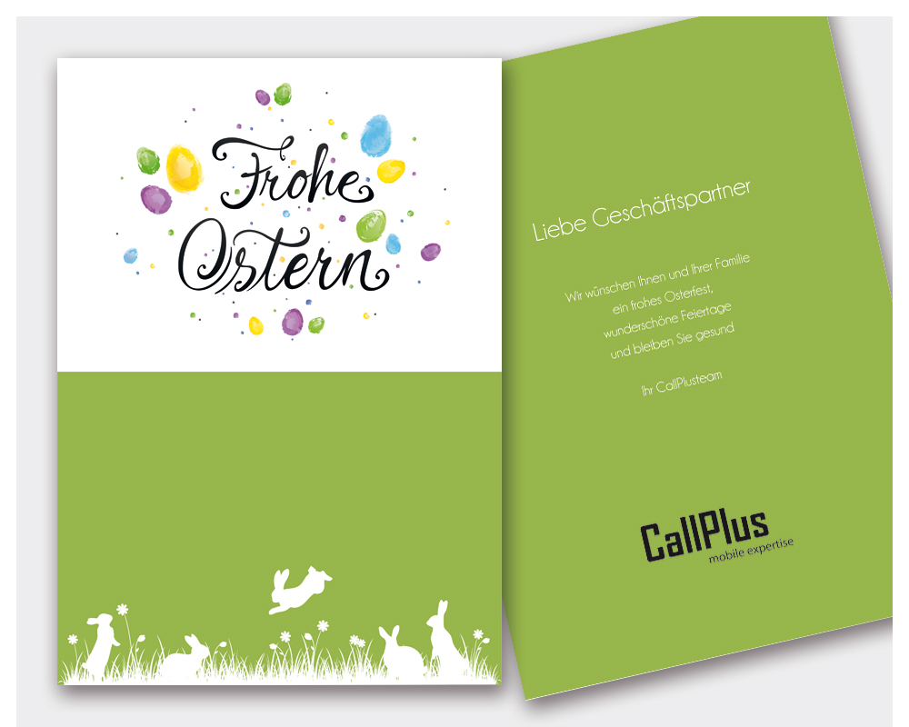Ostereier Postkarte